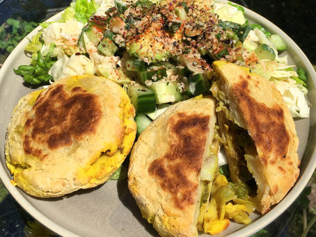 Buns de pommes de terre farcis aux légumes
