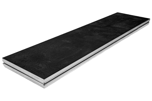 StageDex Basicline Black Coated 2x1m