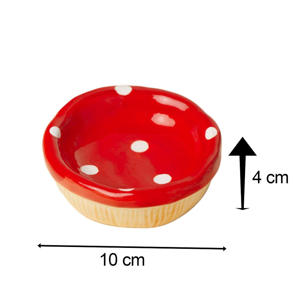 Miniatura: Ceramic Hamster House for Small Animals Outdoor Mushroom Cave Small Animal Food 