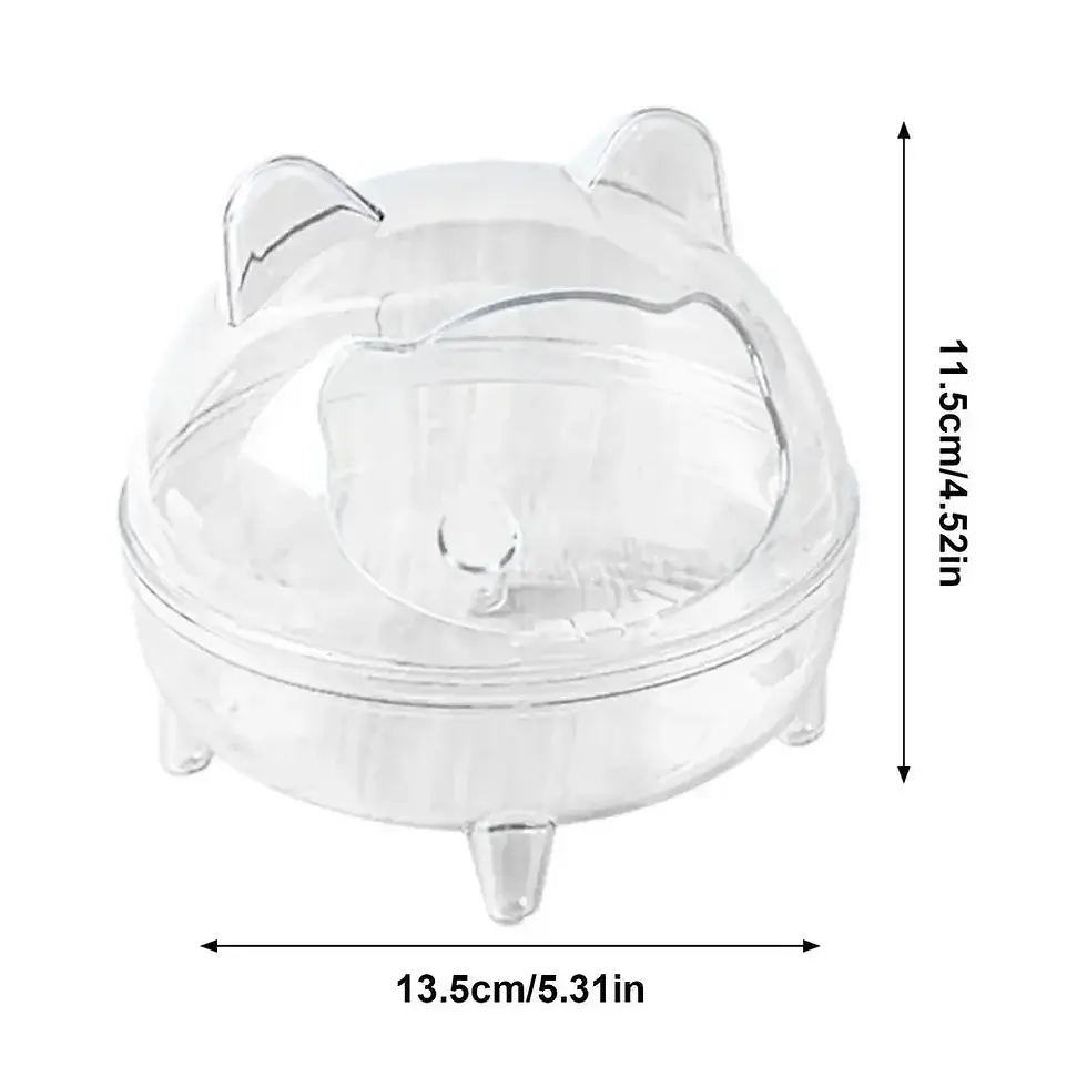 Miniatura: Hamster Toilet Chinchilla Bath House Golden Bear Bathroom Fully Transparent Fiel