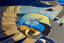 We are loving kurz new #hotfoil!__Look at the beak! #spatialfx _#drupa #foilstamping #printing #fanc