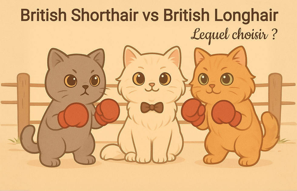 British shorthair vs British Longhair, lequel choisir