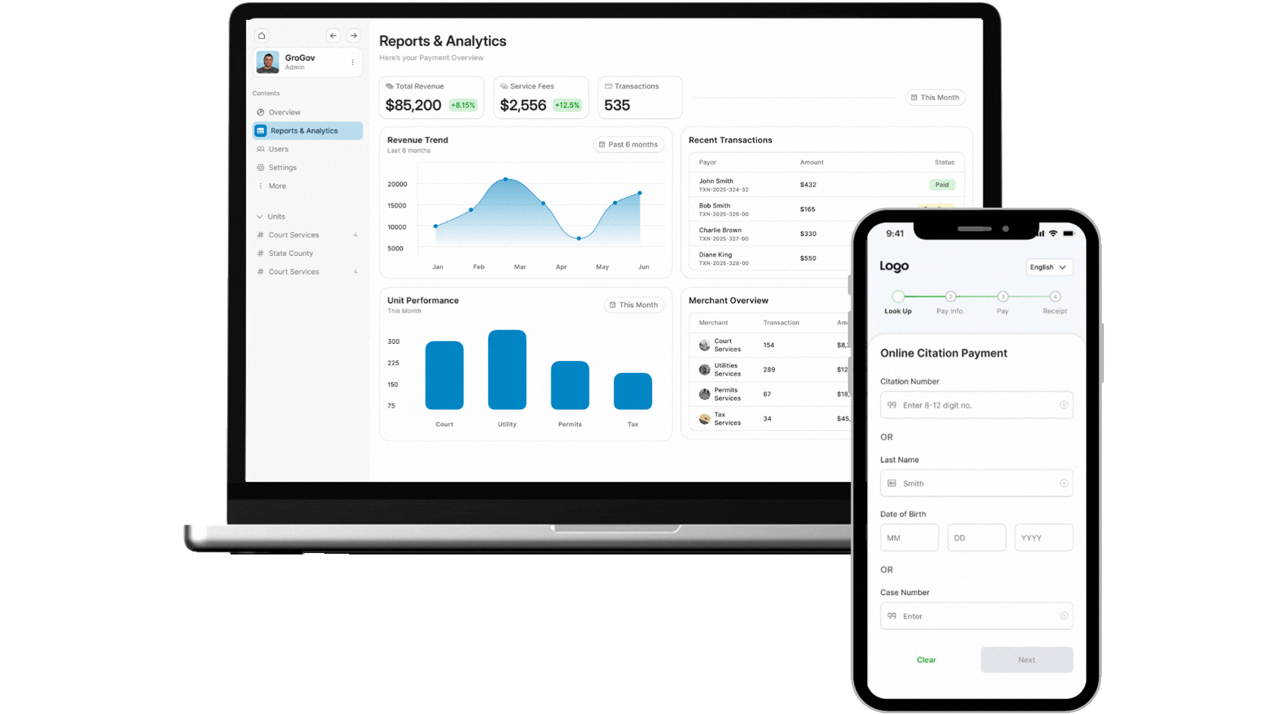 Government Payment Platform