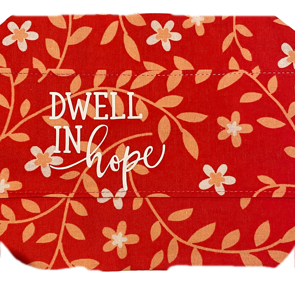 Thumbnail: Custom quote with pretty fabric and velcro laynard