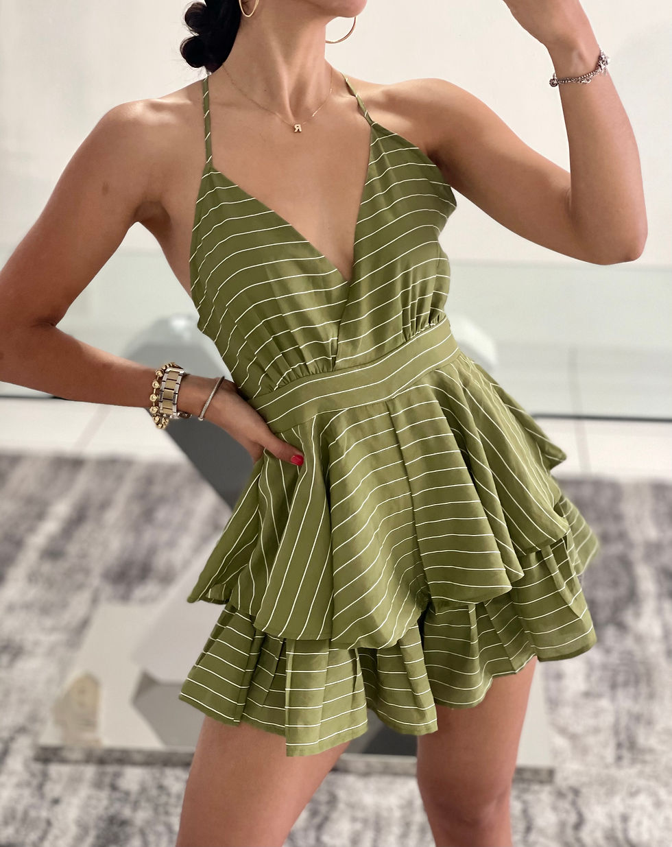 Olive Romper