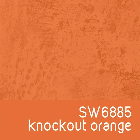Sherwin Williams 6885 Knockout Orange