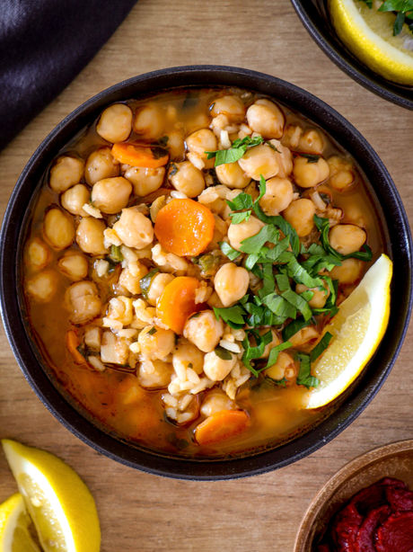 Chickpea & Rice Soup