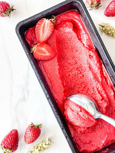 Strawberry & Ironwort Sorbet