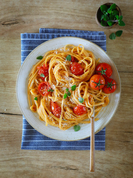 Roasted Tomato Linguine 
