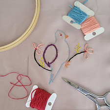 Atelier broderie traditionnelle, à l'aiguille, initiation et perfectionnement