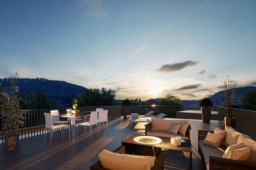 Visualisierung einer Terrasse il.VERO.