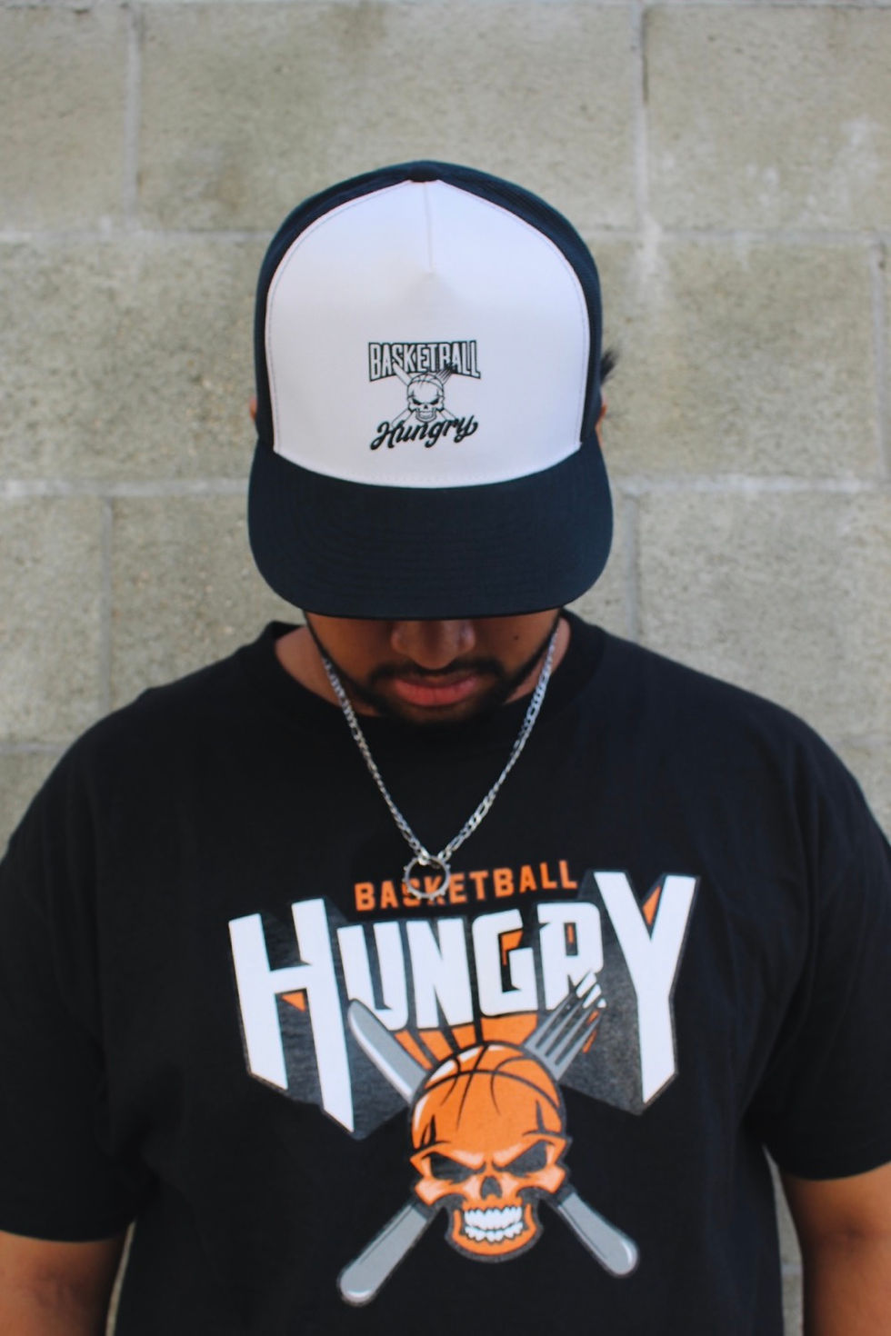 Thumbnail: Basketball Hungry Trucker Hat Canvas