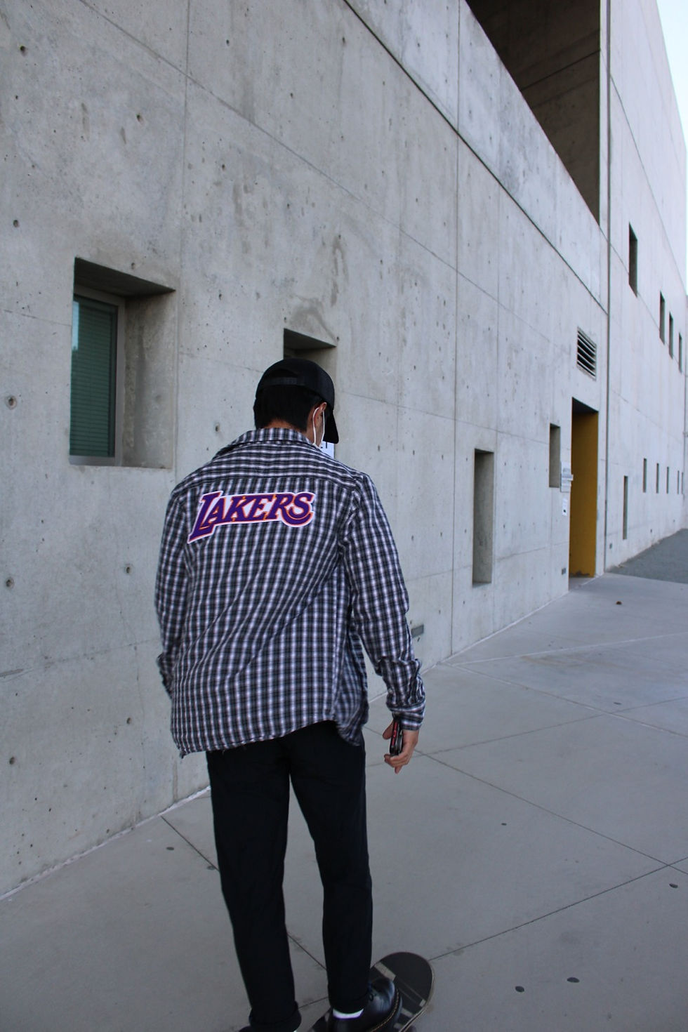 Thumbnail: Lightweight Plaid Flannel (Black & White) - LARGE