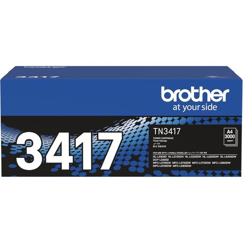 Brother Genuine TN3417 Black Toner