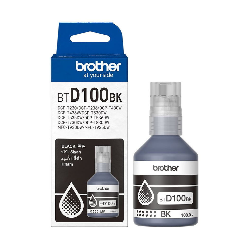 Brother BTD100BK Ultra High Yield Black Ink Bottle