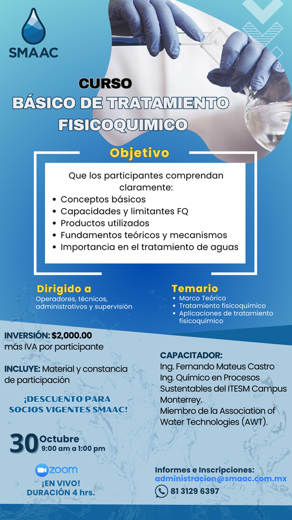 BASICO DE TRATAMIENTO FISICOQUÍMICO - MODALIDAD VIRTUAL