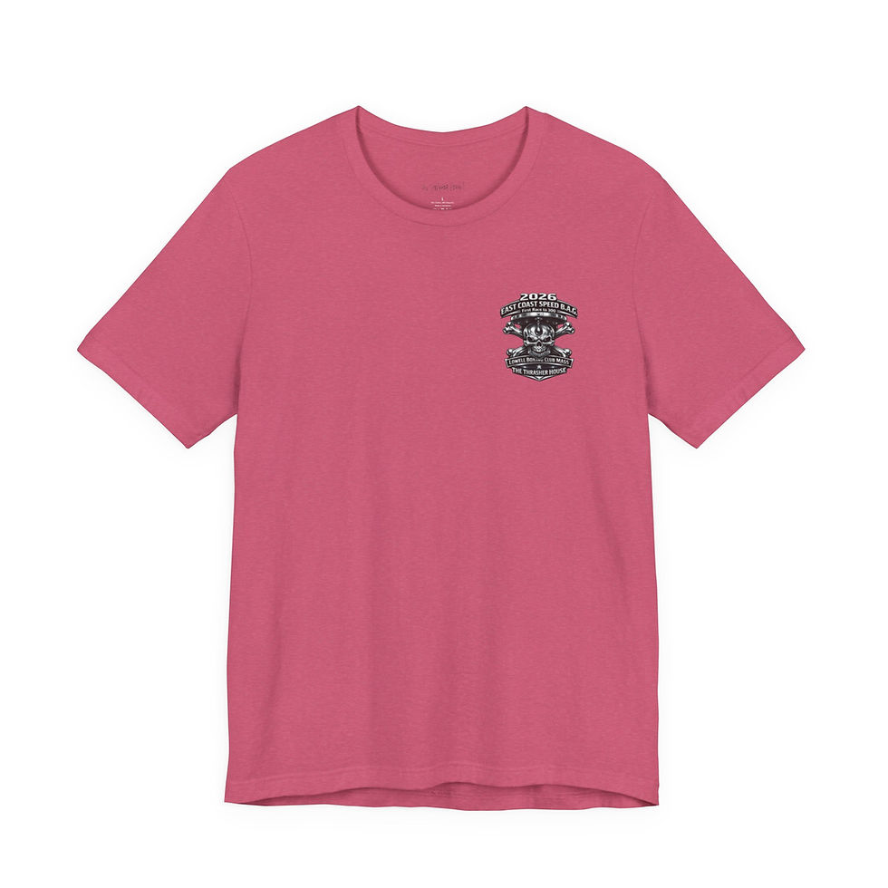 縮圖：Unisex Jersey Tee, FRONT ONLY Skull logo
