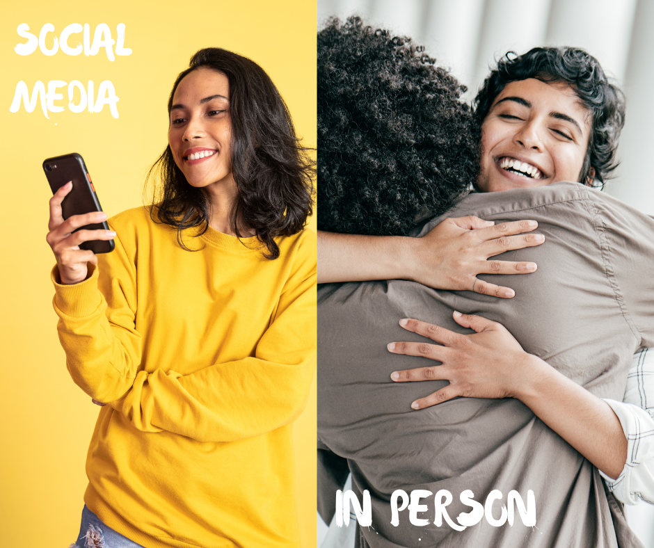 social media vs in person connection