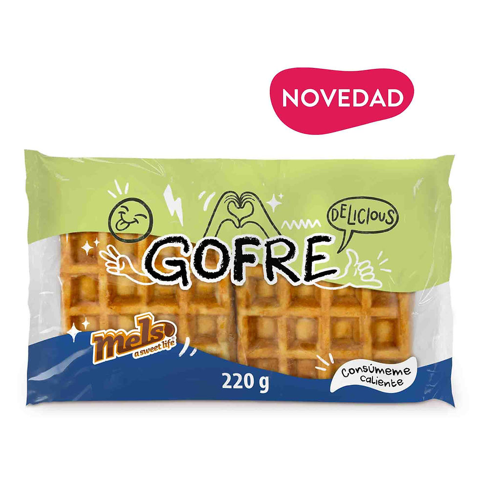 Gofre de 2 unidades de 220g de la marca Mels.
