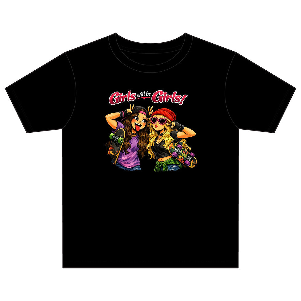 Thumbnail: Girls Will Be Girls! - Youth Light Cotton Tee