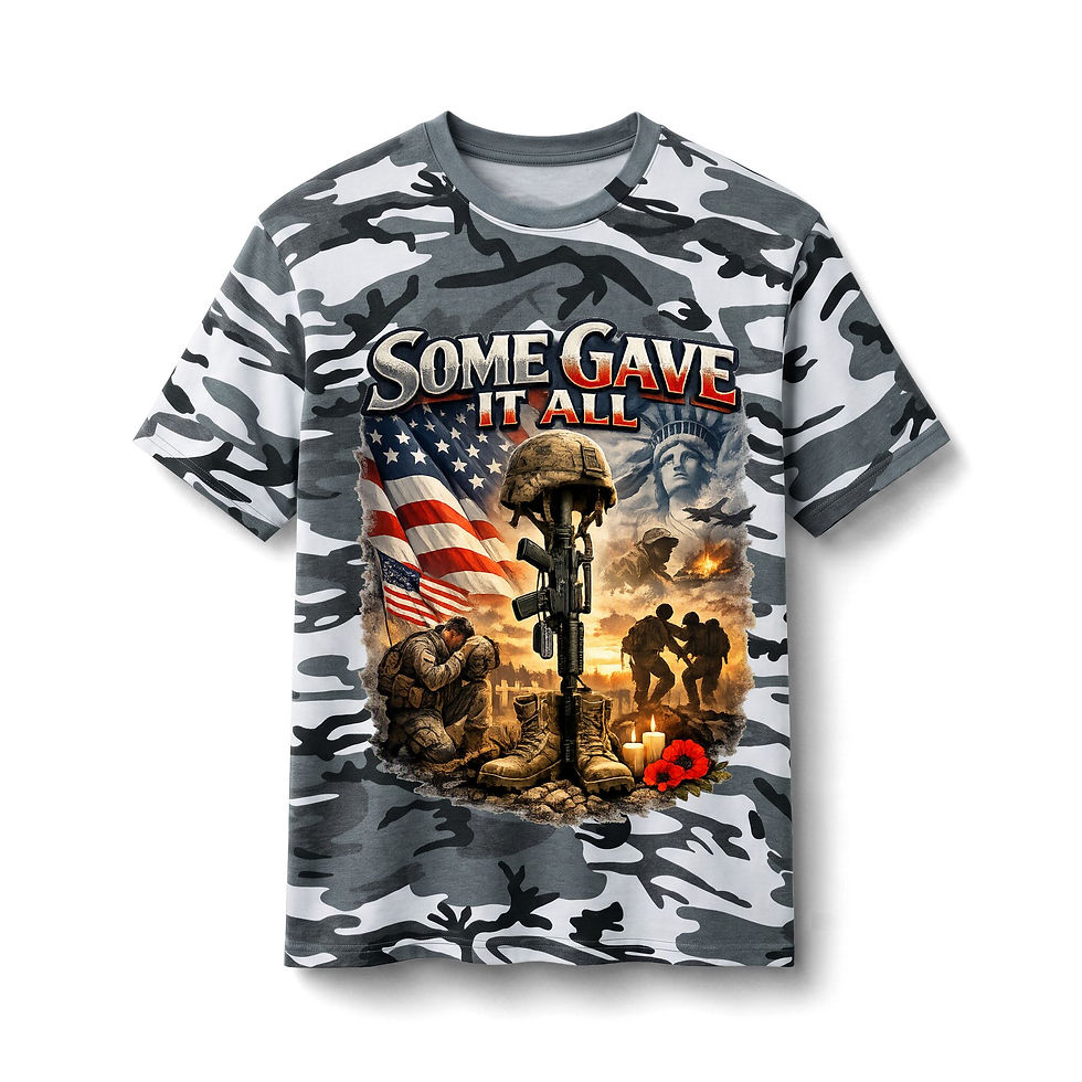 Thumbnail: Some Gave It All - Core Cotton Camo Tee