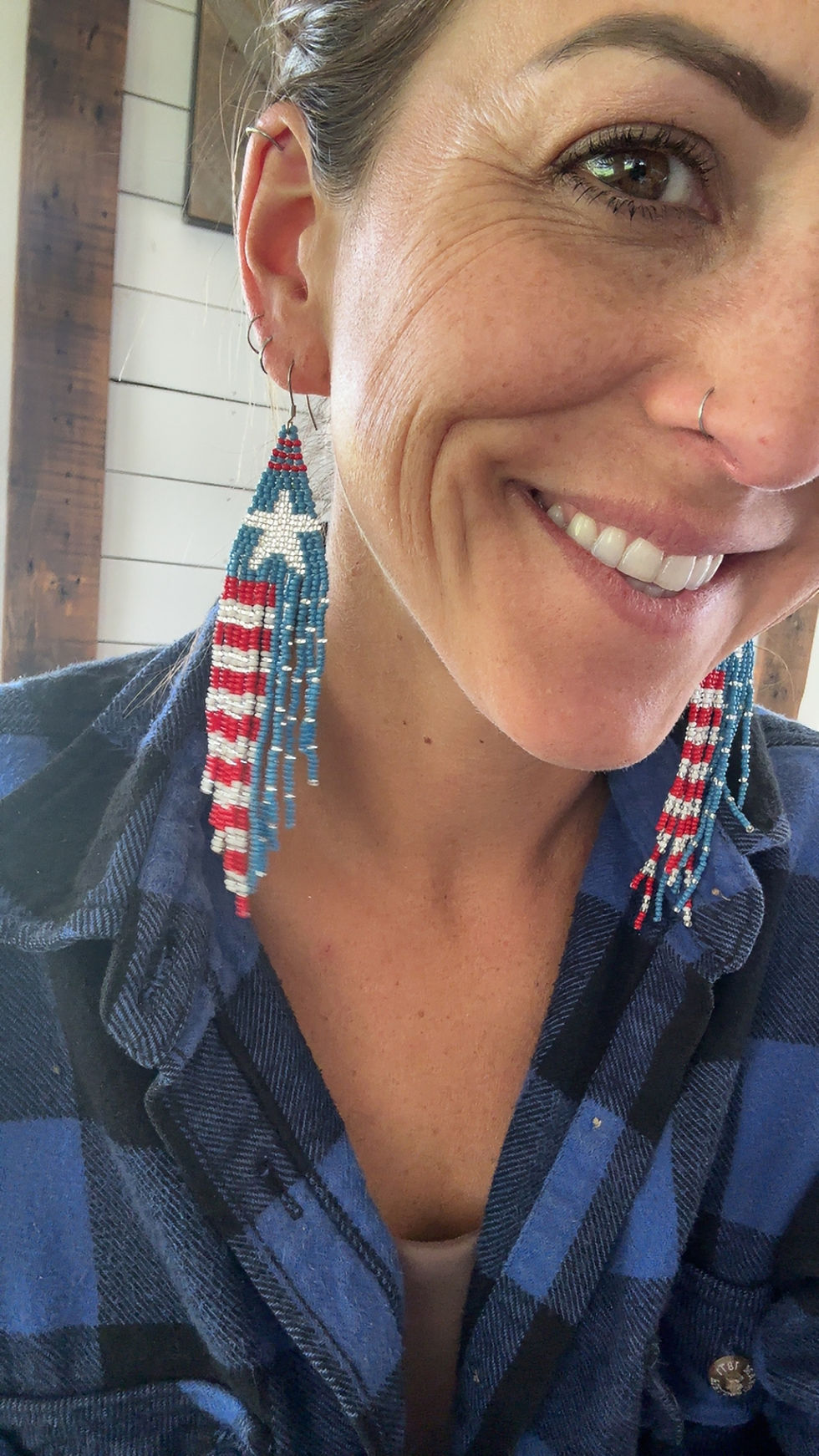 Thumbnail: Stars and Stripes beaded fringe