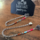 Thumbnail: Heart Post and Bead Chain stud earrings 