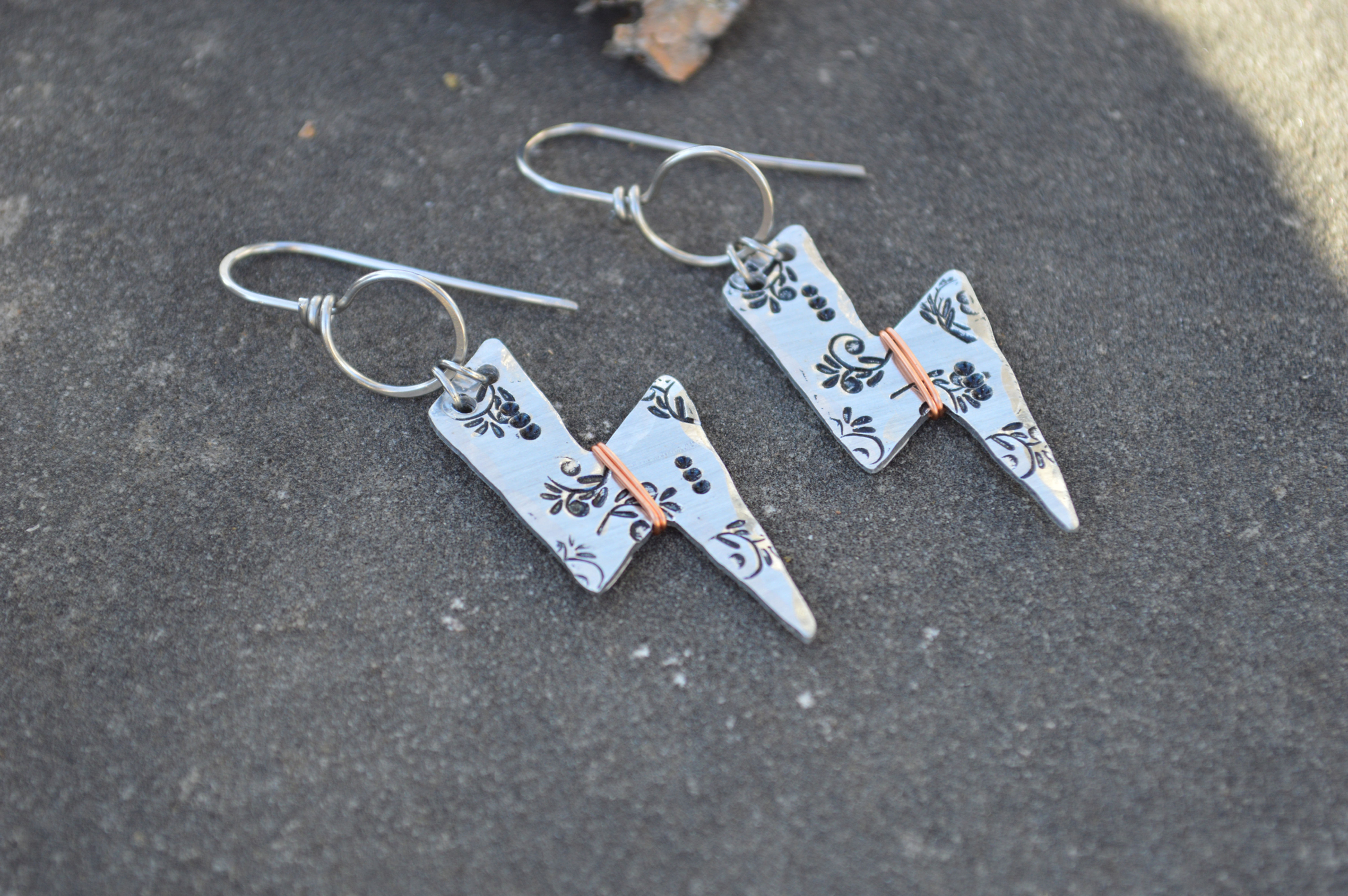 Floral Bolts earrings