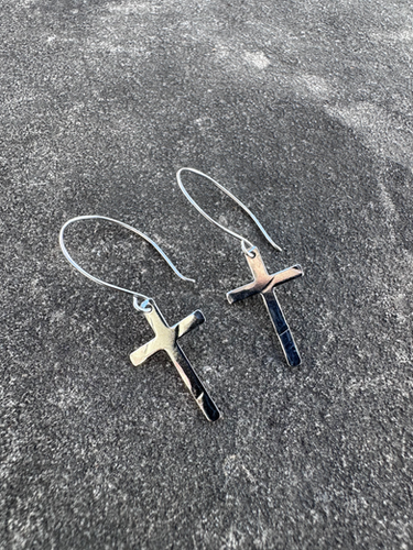 Stainless Cross earrings | Backroads Jewelry Co