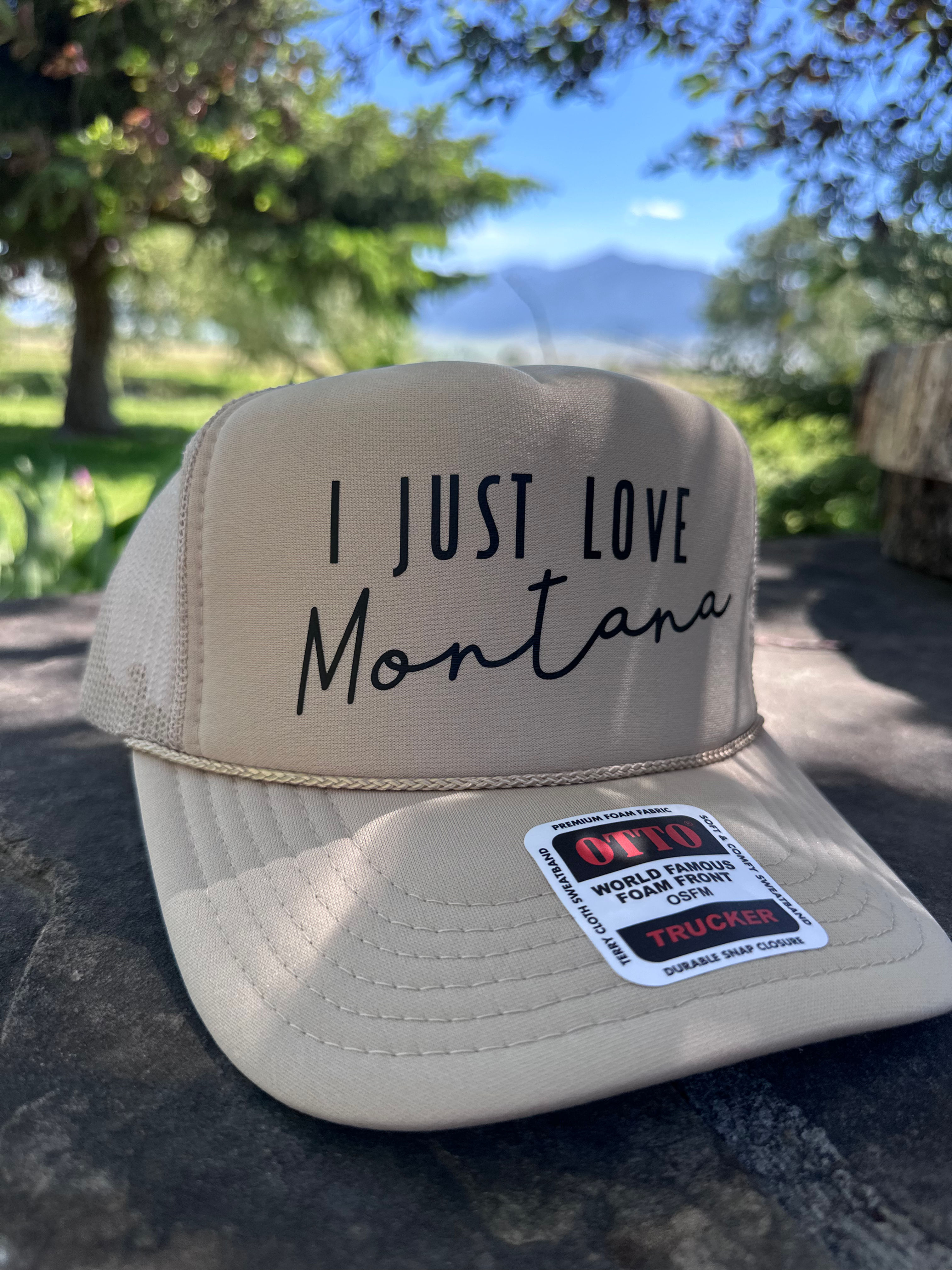 “I Just Love Montana” Trucker Hat