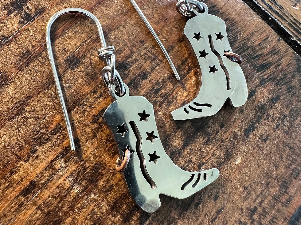 Thumbnail: Star Cowgirl Boot earrings 