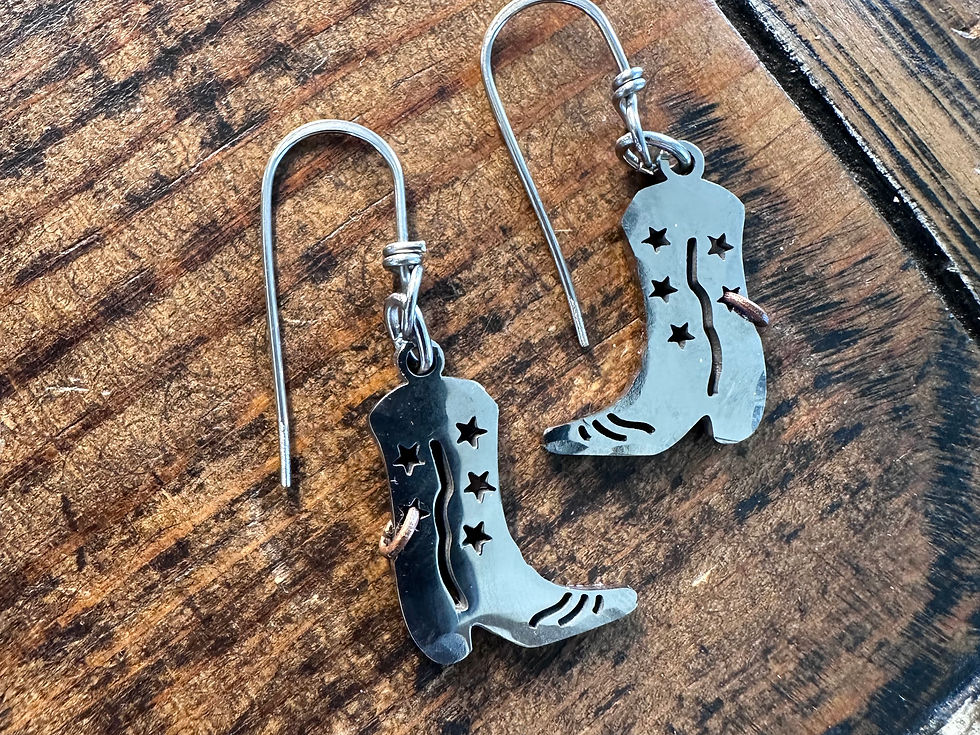 Thumbnail: Star Cowgirl Boot earrings 