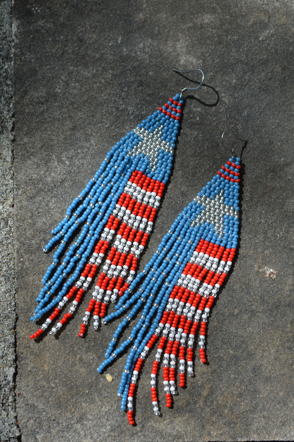 Thumbnail: Stars and Stripes beaded fringe