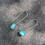Thumbnail: Turquoise Chip Minimalist Stainless earrings