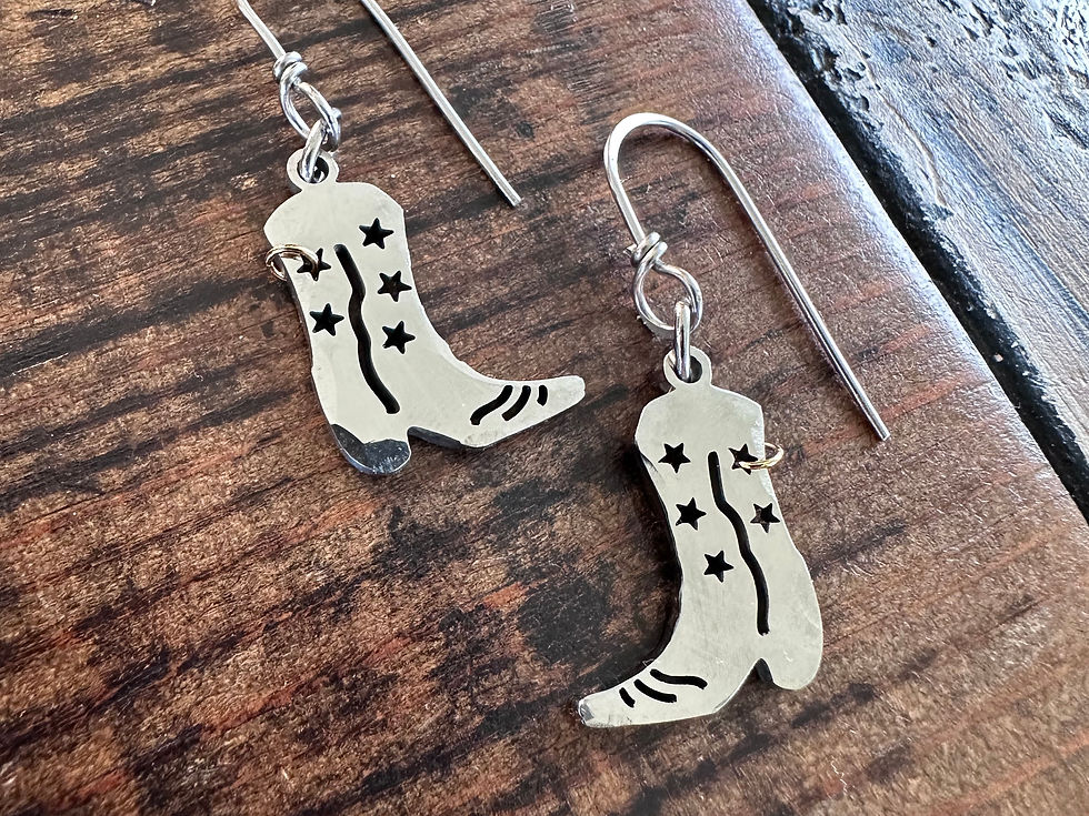Thumbnail: Star Cowgirl Boot earrings 