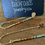 Thumbnail: Teardrop Post and Bead Chain stud earrings 