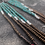 Thumbnail: Bronze, Turquoise, Red, and Cream Beaded fringe