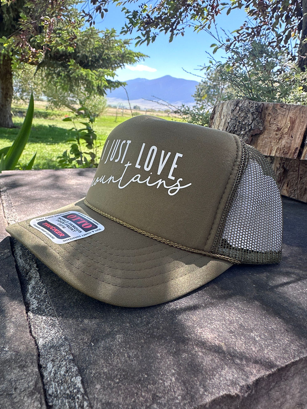 Thumbnail: “I Just Love Mountains” Trucker Hat