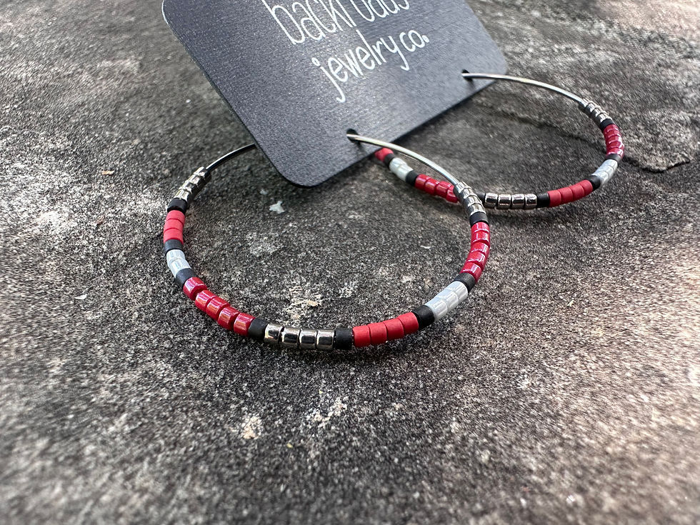Thumbnail: Gallatin Valley Outlaw Beaded Hoops