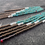 Thumbnail: Bronze, Turquoise, Red, and Cream Beaded fringe