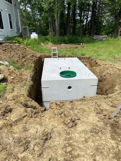 Mount Road Septic Tank with Top Half In Place