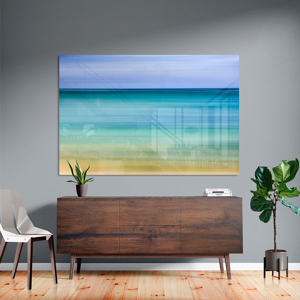 Turquoise beach on Kahuku Hawaii