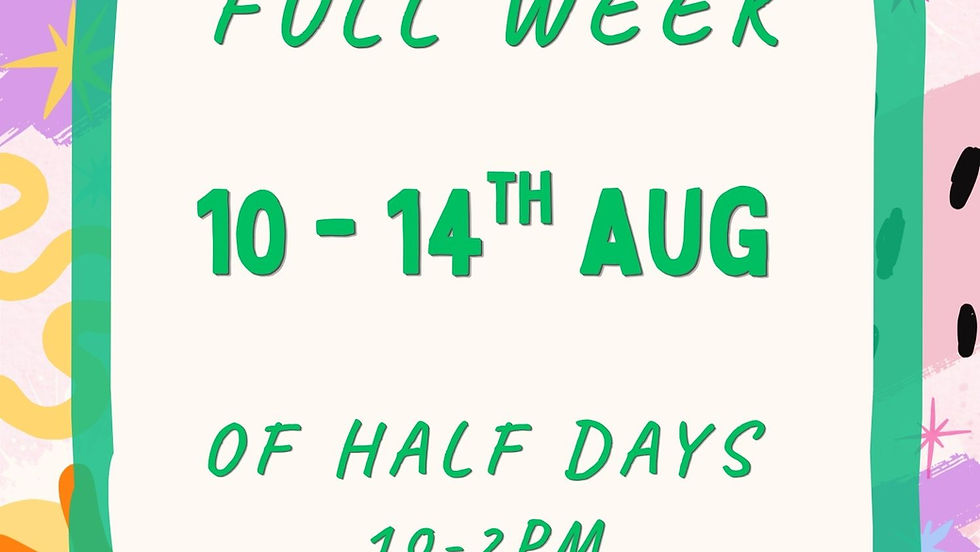 AC Half x5 Mon 10th - Fri 14th August 3.5-6 year olds