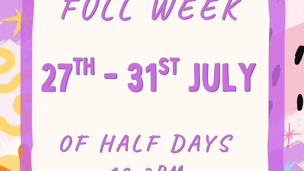 AC Half x5 Mon 27th - Fri 31st July 3.5-6 year olds