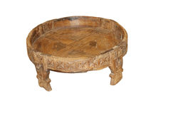 Antique Teak Wood Grinder (Chakki) Table