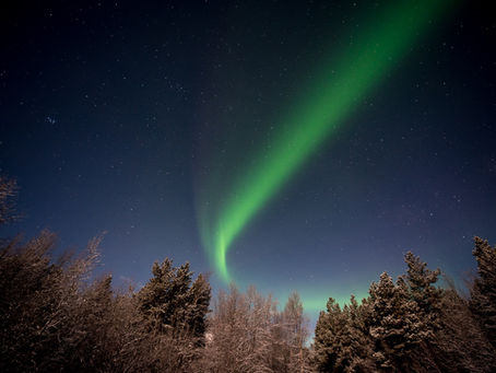 Northern Lights in a swirl