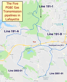 Gas Transmission Pipelines in Lafayette_
