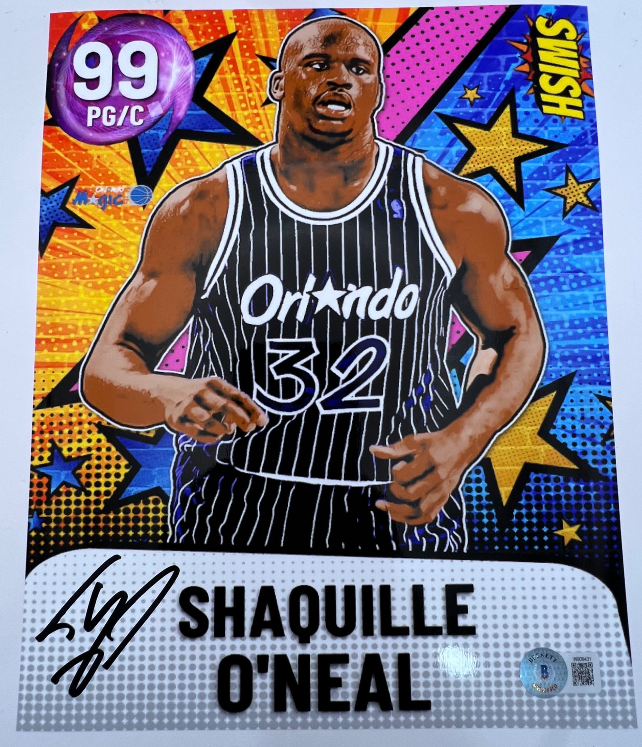 Shaquille O'Neal Autographed Orlando 2K Concept 8x10 Photo (Beckett)