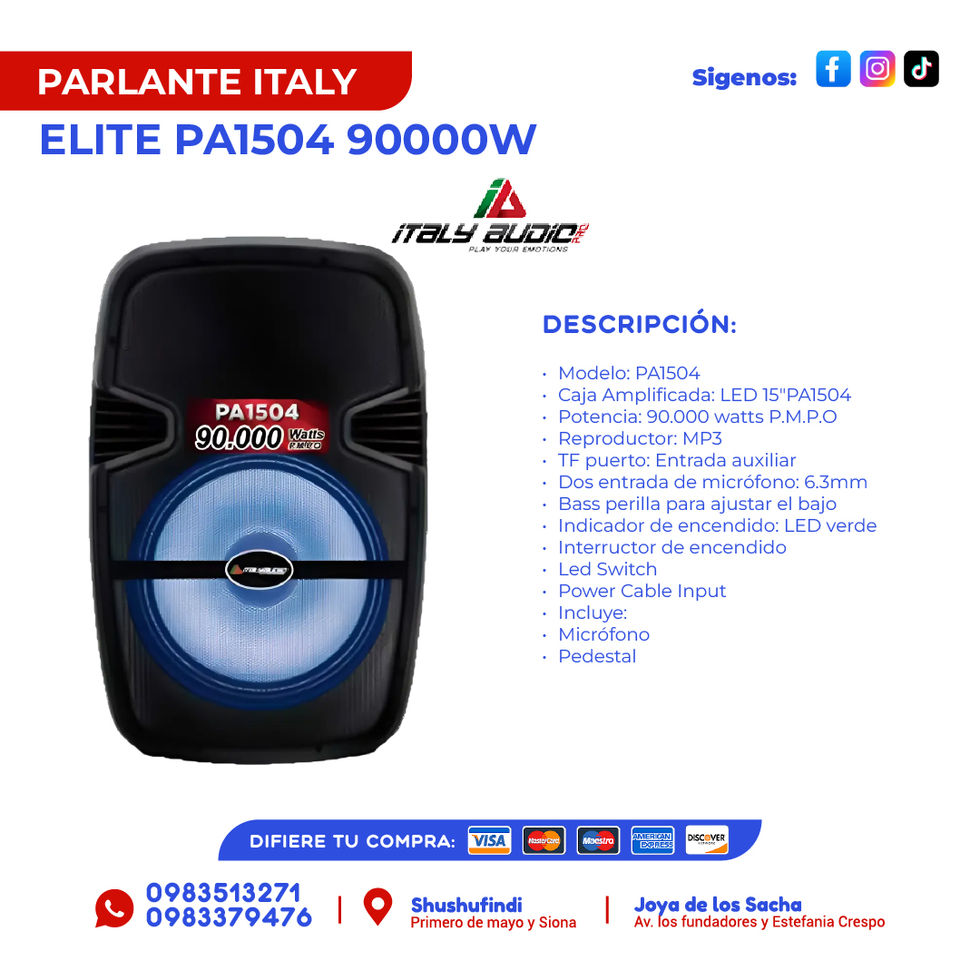 Catalogo de parlantes CREDIHOGAR-19