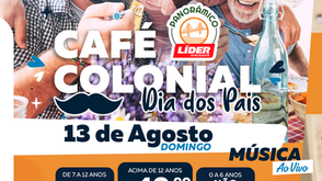 Líder Panorâmico promoverá Café Colonial especial de Dia dos Pais